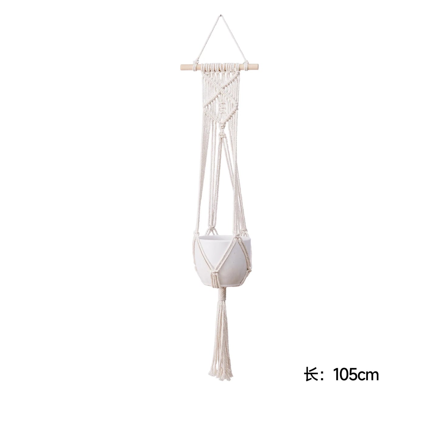 Hanging Plant Handmade Macrame Plant Hanger Flower Pot Planter Hanger Wall Decor Courtyard Garden Hanging Planter Hanging Basket