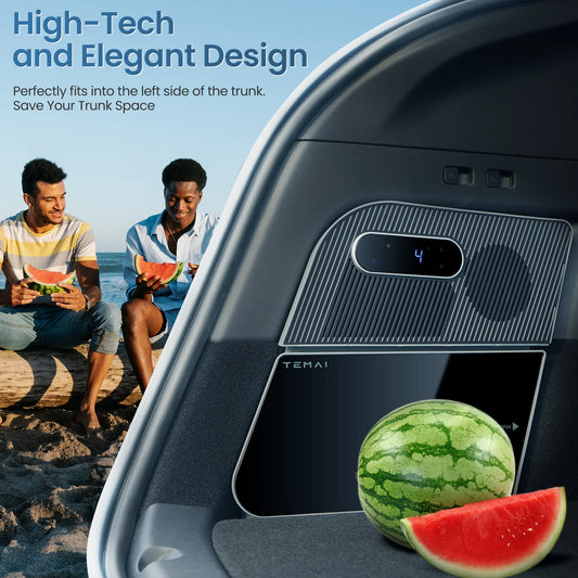 Tesla Model Y (5-Seater) 15L Car Fridge - Compressor Cooling for Road Trips & Camping | AlluCanFind