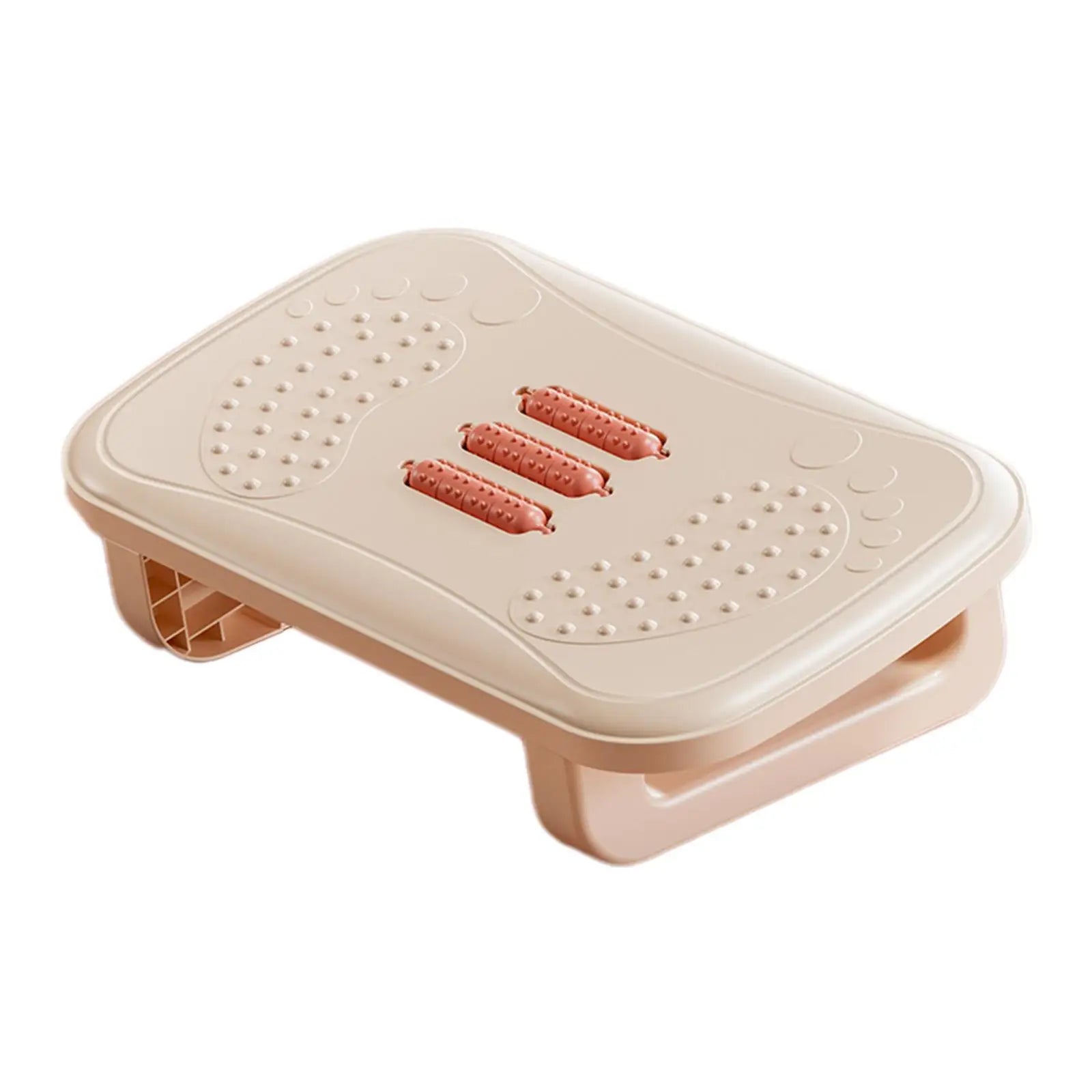 Foot Rest Under Desk Leg Rest with Roller Massage Foot Nursing Stool Foot Stool for Car Computer Desk Women Men Living Room Home