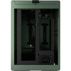 Terra Jade - Wood Walnut Front Panel - Small Form Factor - Mini ITX Gaming case – PCIe 4.0 Riser Cable – USB Type Anodized