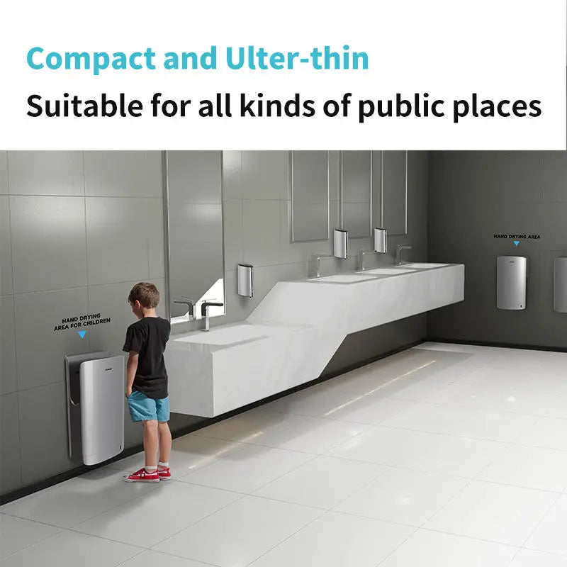 AIKE Automatic Hand Dryer HEPA Filtered Vertical Compact High Speed Je