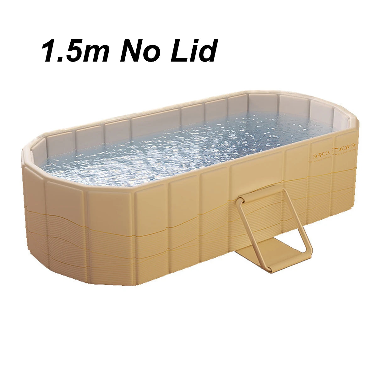 Foldable Portable Hot Tub Large Collapsible Ice Bath Tub Dual Drainage Design For Home Relaxation Gym Athletes Cold Plunge Bath