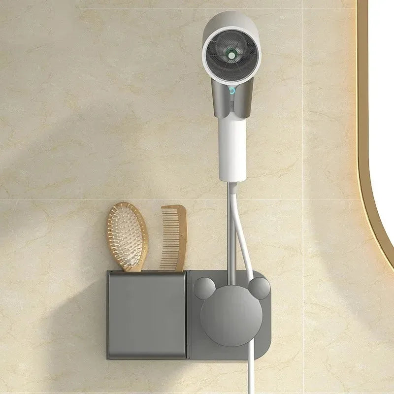 Hands-Free Wall Mount Hair Dryer Holder