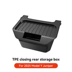 YZ For Tesla Model Y Juniper 2021-2025 Rear Seat Storage Box Under Air Vent Storage Case Trash Can Organizer Car Accessories