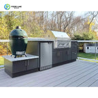 Customized Bestselling Custom Outdoor Kitchen Modern Design Modern Modular Stainless Steel Cabinets
