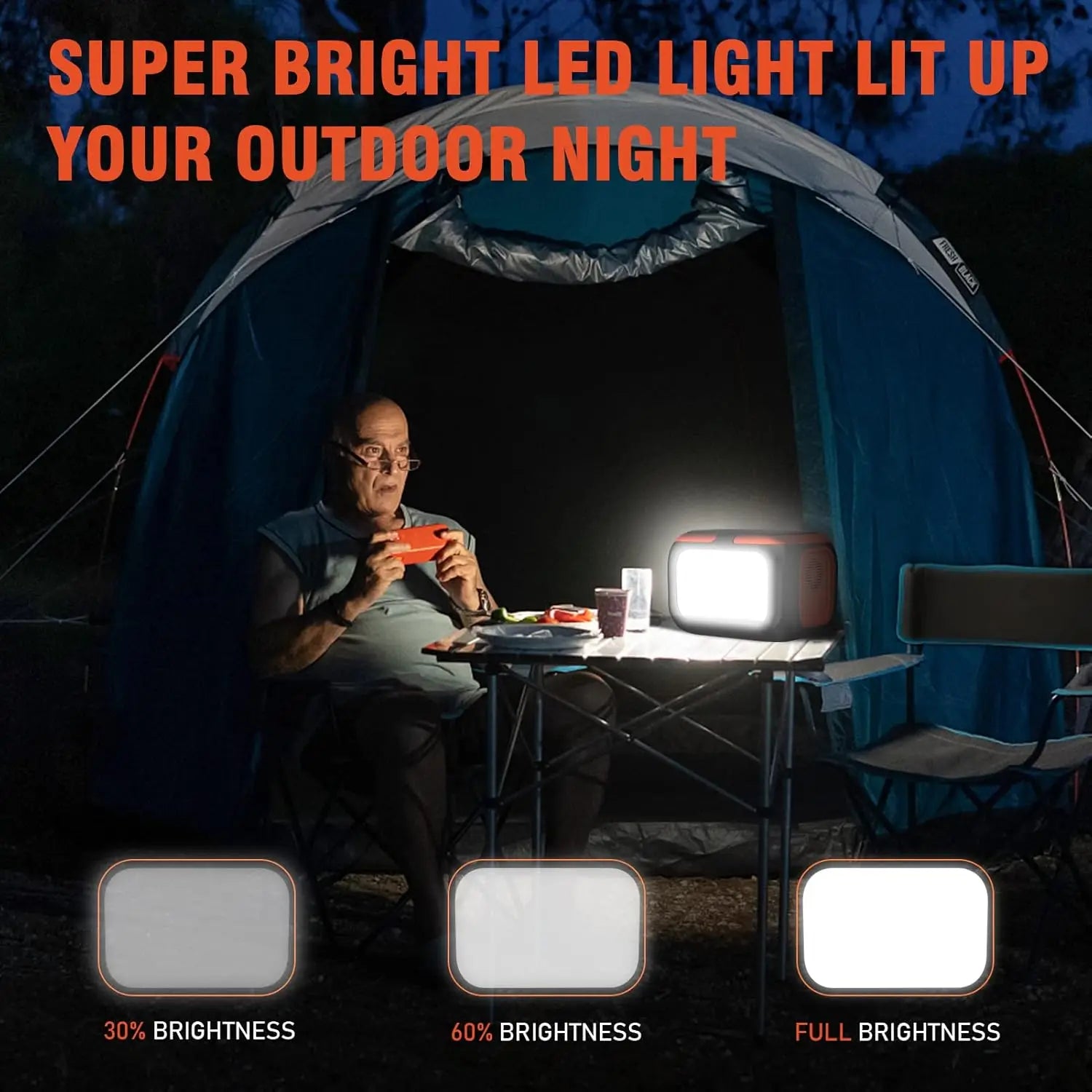 Portable Power Station: 600W/300W/200W Solar Generator for Camping & Home