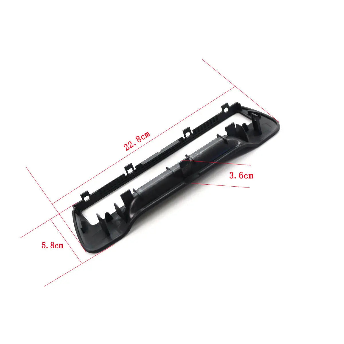 Rear Armrest Cup Holder Surround Trim Set Black Fit for-Audi A6 / A7 2011-2016 8P0885995B 6PS / 4G8863289A 4PK