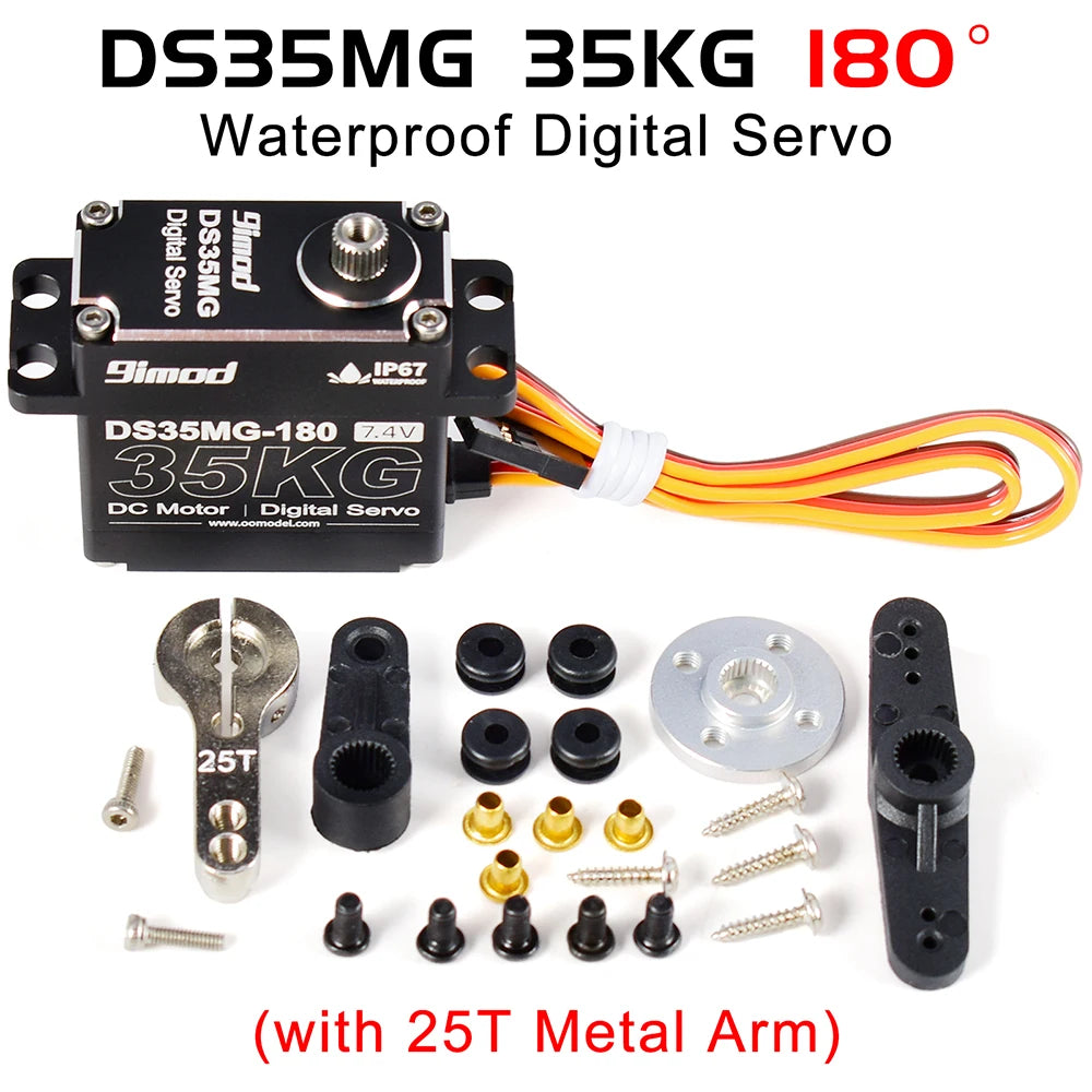 9imod DS35MG 35kg Waterpoof Servo Full Metal for 1:8 1:10 RC Crawler SCX10 TRX4 D90