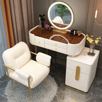 White Bedroom Vanity Table Makeup Mirror Chair Modern Organizer Dressing Table Cosmetics Cheap Penteadeira Trendy Furniture