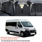 Caravan Cab Divider Blackout Sunshades Curtain For Fiat Ducato Vw T5 T6 Ford Transit Sprinter Campervan Motorhome Travel Camping