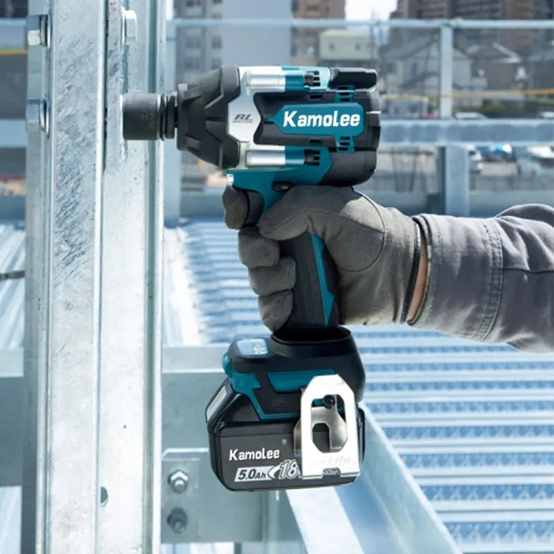 Kamolee DTW700 1800NM Cordless Impact Wrench Brushless 18V 1/2" For Car/Truck Repair