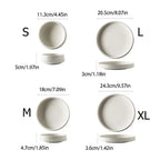 Kitchen Organizer Ceramic Western Dish Retro Durable Rice Bowl Creative Reusable Italian Noodle Dish Home