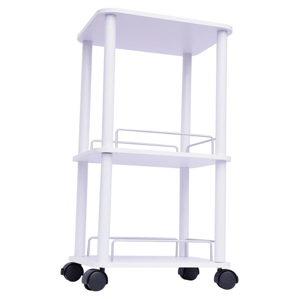 Beauty Salon Trolley Cart Pedestal Rolling Cart Salon Spa Stand Roller Trolley with Wheel Beauty Instrument Tray Rolling Cart