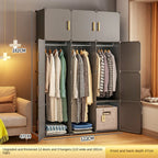 Folding Wardrobe Clothes Cabinets Simple Dressers Cube Storage Locke Closet Plastic Collapsible Sturdy Home Bedroom Furniture