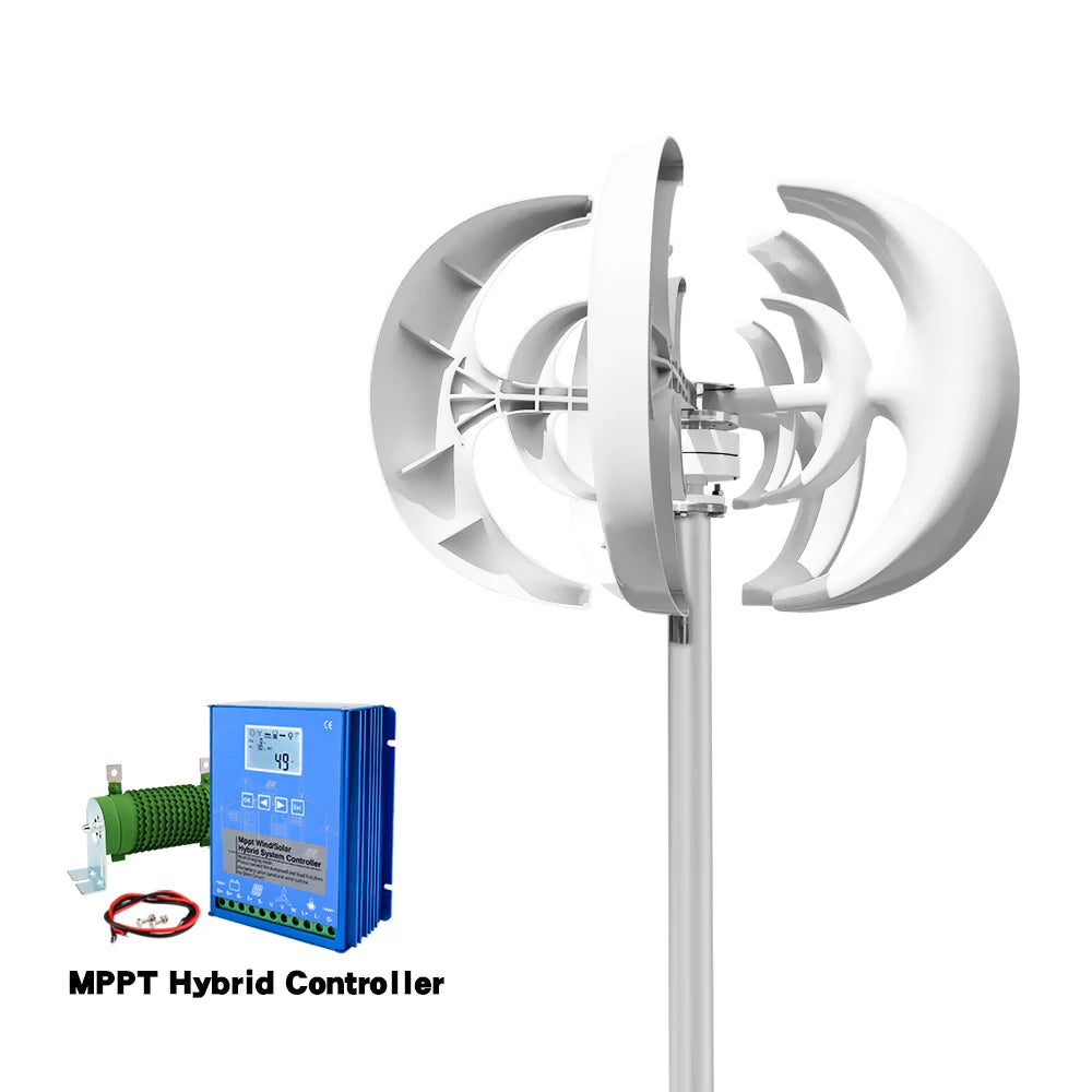 Rapid Delivery Of 5000W 24V 48V Vertical Wind Turbine Household Low Noise And Efficient Solar Cell System in Poland