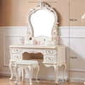 Kids Baby Wedding Dresser Table Men Beige Legs Make Up Storage Dressing Table White Drawers Penteadeiras De Maquiagem Funiture