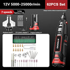 5000-25000r 12V Mini Drill Engraver Griding Electric Chain Grinder Rechargeable Cordless Electric Drill Micro Rotary Tool