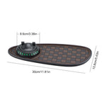 Car Dashboard Mat with Parking Number Plate Car Dash Grip Pad Anti-Shake Rotating Car Phone Holder Anti-Slip Car Accessories