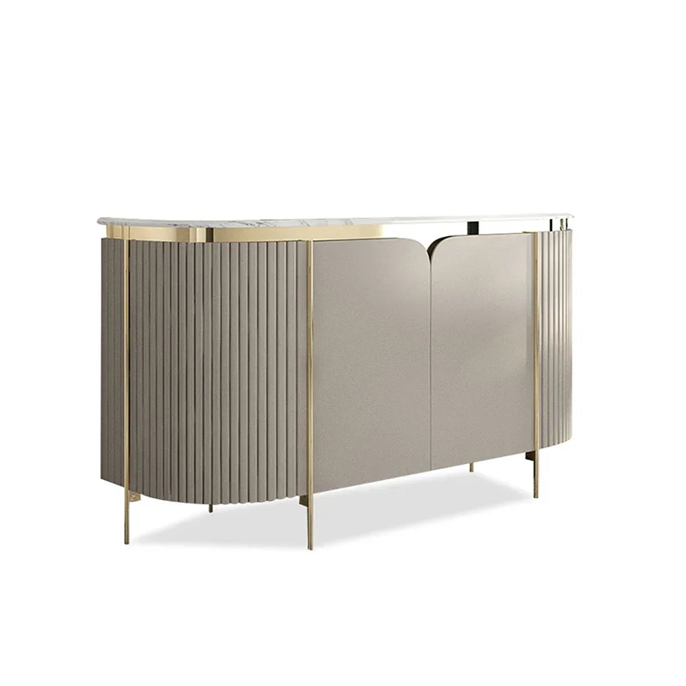 Multifunctional storage dining side cabinet Italian simple exquisite living room cabinet high foot design home furniture