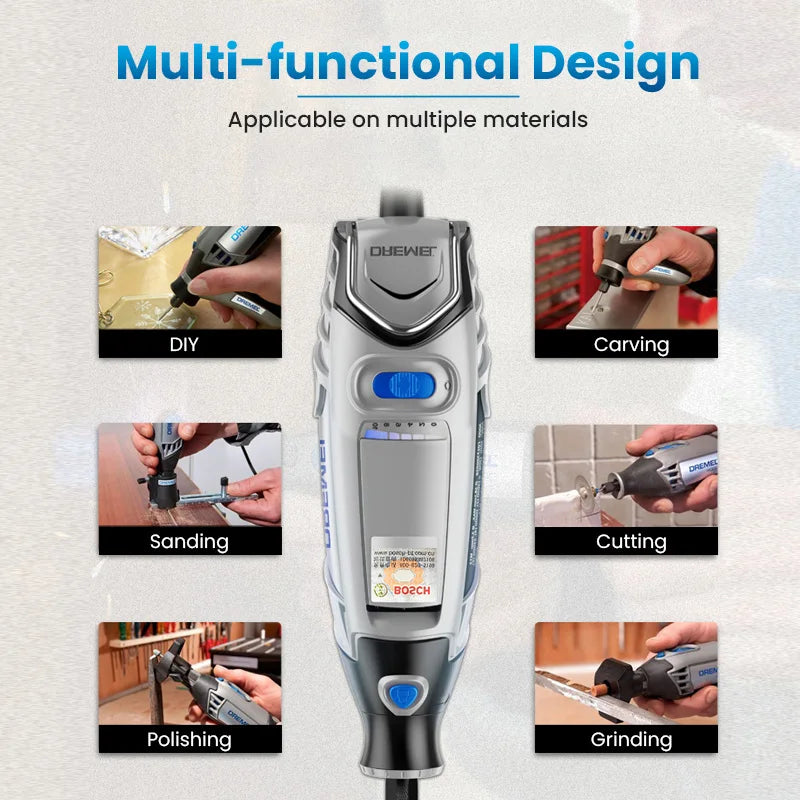 Dremel 3000 Electric Grinder Rotary Tool Engraver Pen Kit Multi-Function Home Diy Grinding Machine for Cutting Carving Polishing