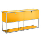Storage Cabinet Storage Shelf Stainless Steel Metal Board Living Room Cabinet Sideboard Cabinet Modular Furniture-No Keys