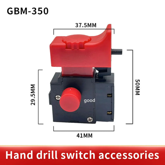 1PCS FA2-6/1BEK 250V 6A 5E4 Red Black Lock On Power Tool Electric Drill Trigger Switch Electric tool fittings switch