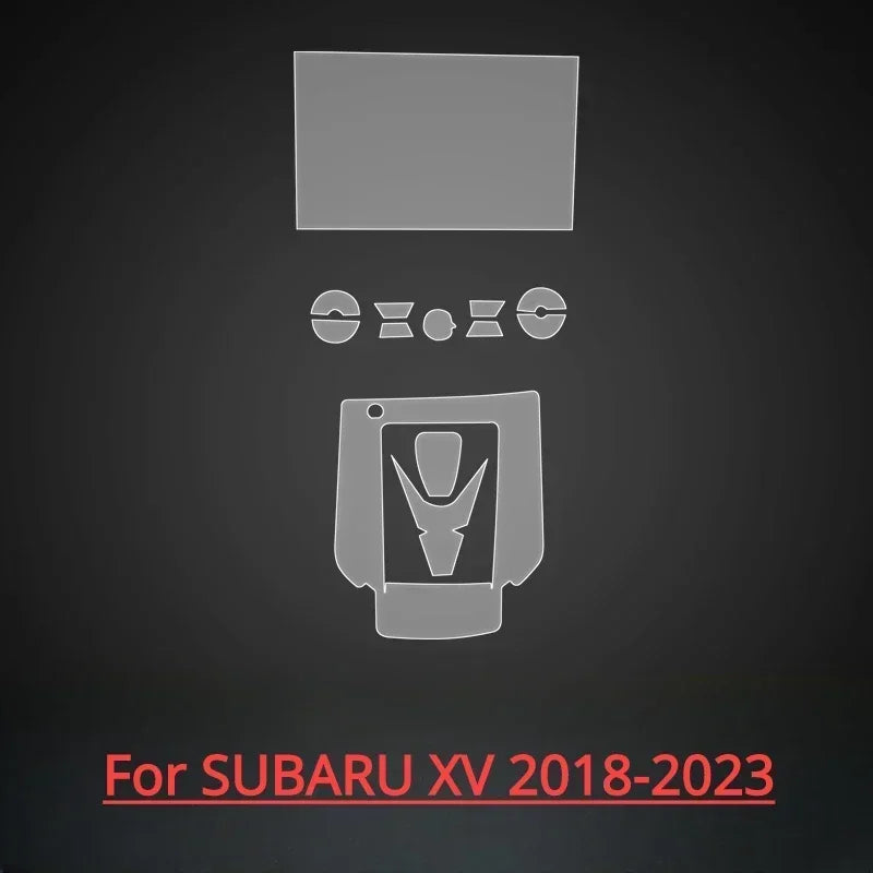 For SUBARU XV 2023 2022 2021 2020 Accessories interior film transparent TPU PPF Gear Panel Center Console Anti-scratch Sticker