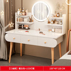 Dressing Table, Bedroom,Simple Modern Small Apartment, Bedside Storage Cabinet,Integrated Makeup Table, Nail Salon Makeup Table