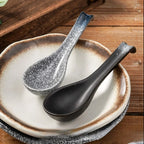 Vintage Japanese Ceramic Tableware Set: Soup Spoons, Ladles & Rice Bowls for Home and Commercial Kitchen