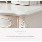 White Dressing Table With Mirror And Stool Chest Of Drawers Makeup Tables European Dressers For Bedroom Furniture Makeup Vanity