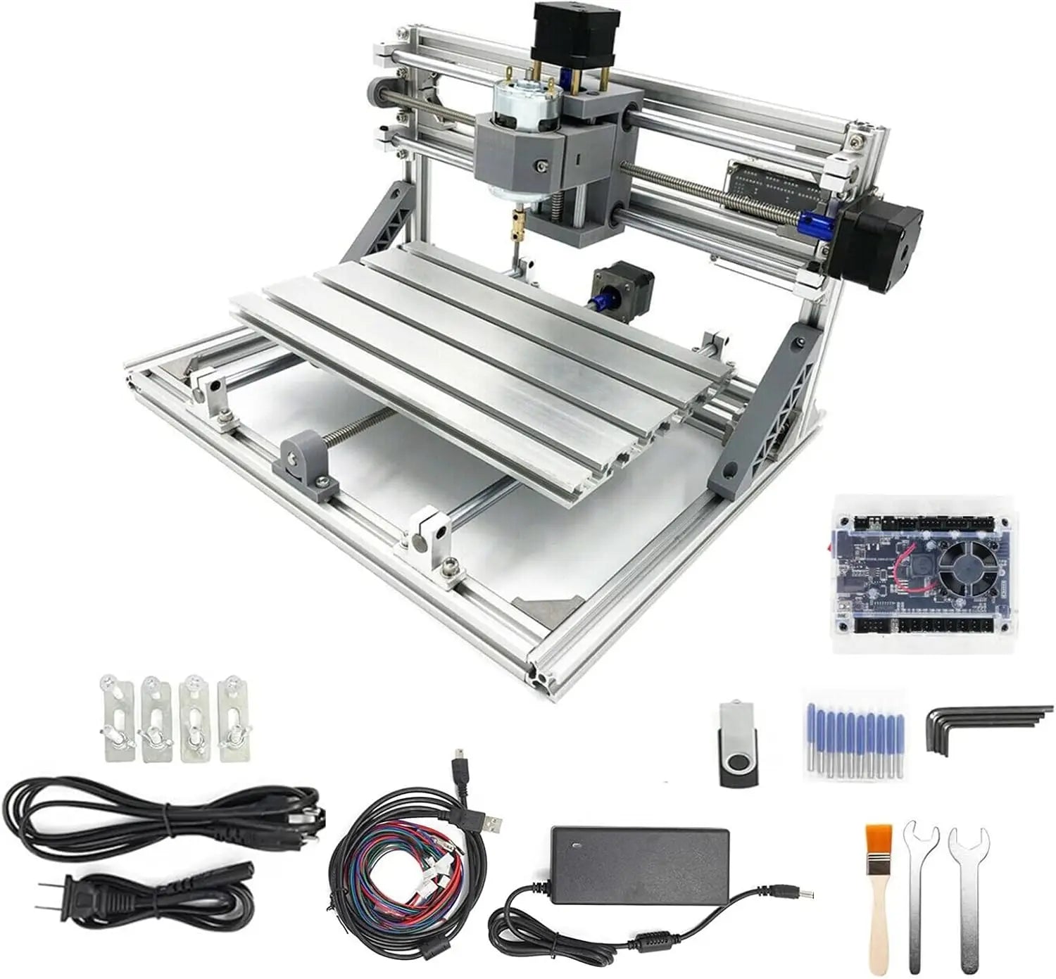 【EU US】CNC 3018 3 Axis GRBL mini Metal laser engraving Router Milling Machine For Wood PVC Leather