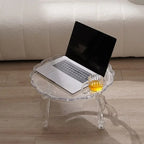 Furniture Nordic, Coffee Table, Simple, Home, Small Round Table, Balcony, Designer, Acrylic, Transparent, Round, Living Room, Co