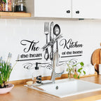Kitchen Tools Knife and Fork Pattern  Wall Sticker for Lovely Home Kitchen Dining Room Background Wall Decoration Self-Adhesive
