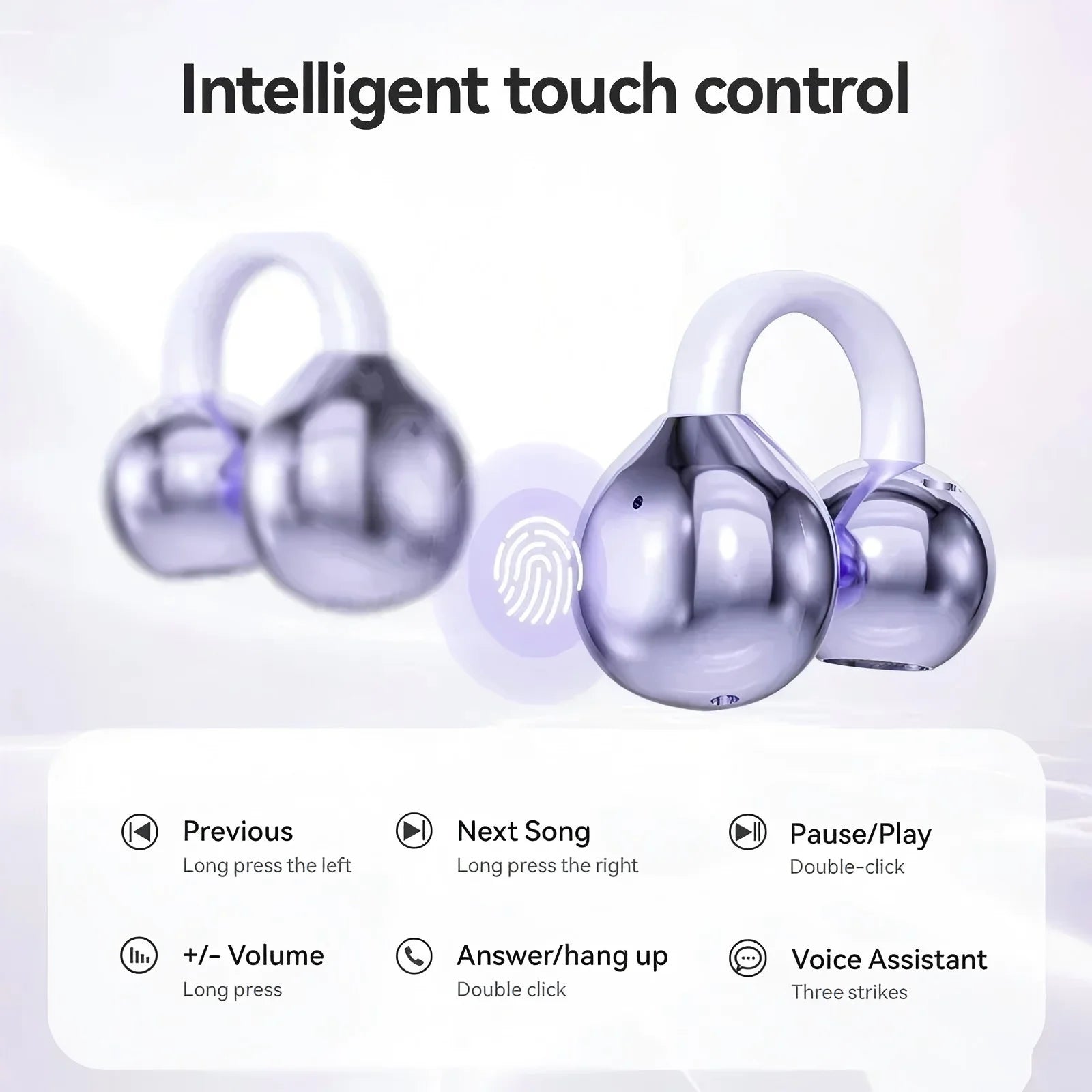 Xiaomi M91 Open Ear Clip Earbuds Earphone With Mic For Android iOS  ENC Bluetooth5.4 Headphone Noise Cancelling