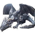 Garden Big Squatting Dragon Sculpture Guardian Statue Garden Dragon Sculpture Halloween Outdoor Gothic Decor