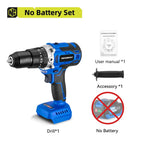 NEWBENY 500Nm 13MM Brushless Electric Drill 20+3 Torque Cordless Electric Screwdriver Power Tools For Makita 18V Battery Pin
