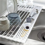 Kitchen Sink Roll Up Drainer Over Sink Over Sink Rack For Dish Cups Folding Dish Dry Rack Kitchen Counter Storage Drain Mats
