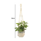 Handmade Macrame Plant Hanger Basket Flower Pot Balcony Hanging Decoration Knotted Lifting Rope Bohemian Style Home Garden Decor
