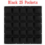 Black Green Wall Hanging Planting Bags Flower Pot Grow Bag Garden Planter Vertical Suculentas Plant Pot Home Decor Accessories