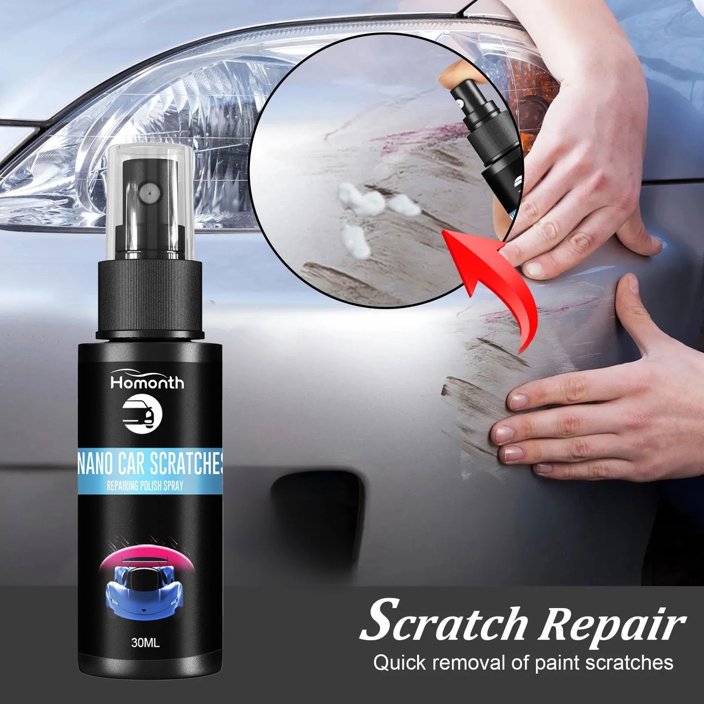 Scratch Repair Spray Car Remove Paint Scratch Refurbishment Clean Repair Maintenance Brightening Care Paint Spray