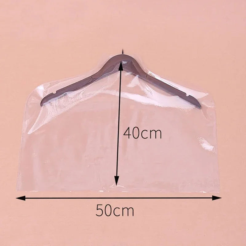 Clear PVC Garment Cover  for Clothes Garment Coat Jacket Shirt Suit Dust 5pcs 18 Wire Moisture Proof Protection Case
