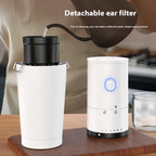 Coffee Grinder For Outdoor Household Use, Detachable Lid, Adjustable Thickness For Adding Beans, Electric Ceramic Coffee Grinder
