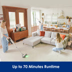 Tineco Pure ONE A50S Cordless Stick Vacuum Cleaner, 185W Suction, 70Min Runtime, 1L Larger Dustbin, 3DSense Power Brush