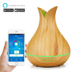 WiFi smart Electric Aroma Diffuser Essential Oil Diffuser 400ML Air Humidifier Ultrasonic Remote Control Mist Maker Home