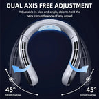 8000mAh Air Cooler USB Hanging Neck Fan Portable Bladeless Mini Rechar