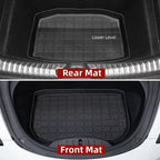 Front Rear Mat For Tesla Model Y 2023 TPE Cargo Pad Model 32017-2023 3D Waterproof Tray Storage Pads Mats Car Accessories