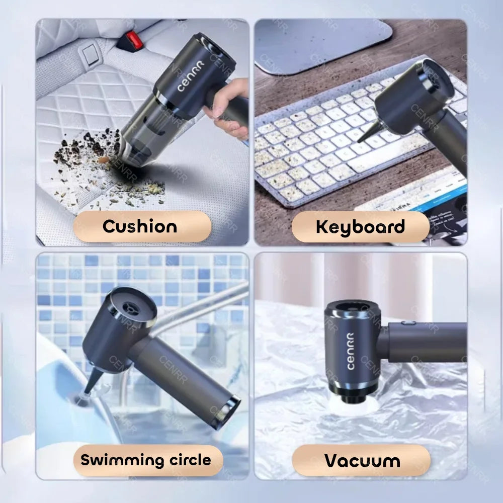 CENRR 210000PA Car Vacuum Cleaner Portable Vacuum Cleaner Mini Powerful Handheld Wireless Cleaner for Blower Home Appliance