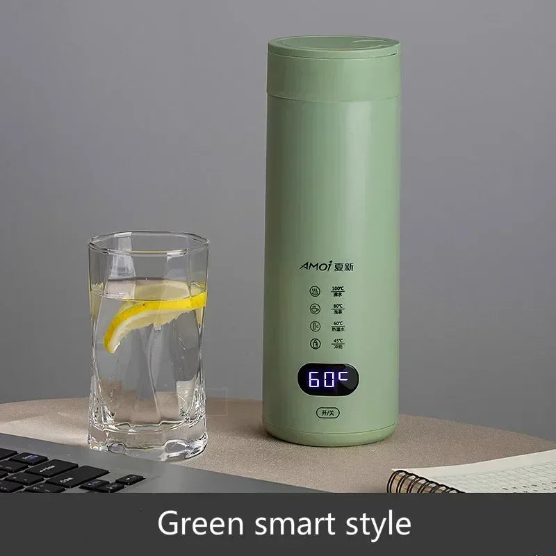 220V Electric hot water cupSmall portable kettle travel heating smart insulation artifact mini health cup