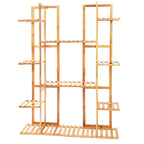 Multi-Tiered Bamboo Plant Stand Indoor Outdoor Flower Pot Holder Rack for Garden Balcony Living Room