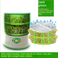 Two Layer Bean Sprouts Maker Thermostat Green Vegetable Seedling Growth Bucket Automatic Electric Sprout Bud Germinator Machine